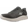 Skechers Go Walk Flex-Smooth Motion Sneaker da Uomo Senza Mani, Grigio, 41.5 EU