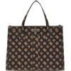 GUESS Silvana Two Compartment Tote Mocha Logo