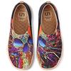 UIN Scarpe dipinte d'arte scarpe piatte da leccare