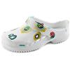 Schu'ZZ - Zoccoli medici da donna - Scarpe da ospedale - leggere, confortevoli, traspiranti, antiscivolo, suola rimovibile, Piuma di pavone., 39 EU