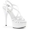 Pleaser DELIGHT-613 Wht Pat/Wht UK 7 (EU 40)