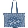 Saint Barth Mc2 Donna Borsa A Spalla EBAGN006 Cotone Blu Taglia Unica