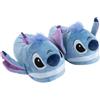 Disney Stitch - Pantofole da donna Lilo&Stitch 3D, calde e soffici, taglia 36-41, colore: Blu, Azzurro, 38/39 EU