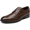 Bruno Marc Uomo Scarpe Eleganti Derby Vintage Elegante Stringate Basse Allacciare Sposa Oxford,Size 42,Marrone/Scuro,SBOX229M-E