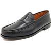MARTTELY Mocassini da Uomo Pele Nappa con Suola Cuoio Welted Scarpe Castellano Mocassino Penny Loafer nero 41 EU
