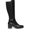 Nero Giardini I514643D Stivali Donna in Pelle E Tessuto - Nero 36 EU