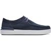 Clarks Courtlite Seam Navy Scarpe per Uomo in Nabuk e Pelle Blu con Lacci (Taglia 40)