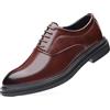 RIXANT Scarpe Oxford rialzate in pelle da uomo, con rialzo, for aumentare l'altezza, eleganti, da ufficio, colore nero e marrone(Brown,41 EU)