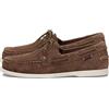 Sebago Mocassino Sebago da uomo, modello PORTLAND FLESH OUT, in pelle, punta arrotondata, chiusura con lacci, colore Marrone Modello: 7111PTW 901 Marrone Dk Brown - Brown Dk