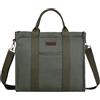 VASCHY Borsa Tote Grande, Elegante Borsa a Tracolla Donna per Università, Shopping, Mare, Viaggio, Lavoro, Ufficio, Scuola - 13L Capacità - Verde