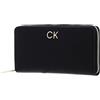 Calvin Klein Re-Lock Z/A Wallet LG PBl K60k610967, Portafogli Donna