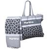 AmiAmarena Set Personalizzato con ricamo. Borsa mare con zip e telo mare grande.