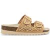 Melluso Sandalo Slide con Zeppa in Sughero a Doppia Fibbia Decorata 018161q 41