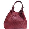 Superflybags Borsa Donna A Mano O A Spalla In Vera Pelle Stampa Intrecciata TECLA WAVE Made In Italy