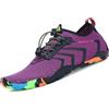 SAGUARO Scarpe da Scoglio per Uomo Donna Asciugatura Rapida Scarpette da Spiaggia Surf Traspirante Antiscivolo Scarpe Immersione, Ondulato Viola 38