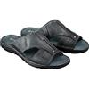 ESTRO Ciabatte Uomo Estive Pelle - Sandali Uomo Ciabatte in Pelle con Suola Gomma Antiscivolo s1 (41 EU, Nero)