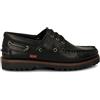 PAYMA Scarpe da Barca Uomo Donna in Pelle Marroni Casual 3 Occhielli Gomma
