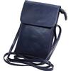 BAWAKO Borsa a tracolla da donna in pelle, elegante borsa a tracolla con cerniera donna e ragazza, portatile piccola borsa, Blu