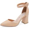 QUEEN HELENA Décolleté Donna Scarpe con Tacco a Punta Chiusa Casual Eleganti ZM9957