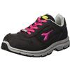 Utility Diadora, Scarpe Antinfortunistiche Unisex, Run Low S3S FO SR ESD, Colore Black/Fucsia Red, Taglia 36