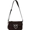 Pinko Donna Borsa A Spalla 106244A0F6 Pelle Marrone Scuro Taglia Unica