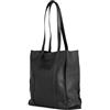 Berliner Bags Borsa Shopper a Spalla Kira in Vera Pelle, con Etui Removibile, Formato Grande per Lavoro e Tempo Libero, Donna - Nero