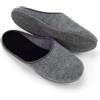 Pantoffelmann Pantofole in feltro con suola in feltro | Grigio | Taglia 37/38 | Pantofole in feltro traspiranti e comode per donna e uomo | Pantofole eleganti e calde