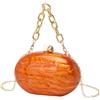GSYPS Pochette da donna in acrilico con effetto marmo, borsa da sera glitterata, borsa a tracolla in acrilico, borsa alla moda per