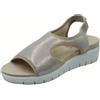 ENVAL SOFT 7790622 Planet Street Platino Sandali Confort per Donna in Tessuto Elasticizzato (Taglia 41)