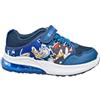 Sonic The Hedgehog Scarpe da ginnastica per bambini, leggere, blu, per camminare, correre, atletica, scarpe sportive con chiusura a tocco con lacci elastici, Blu, 33 EU