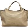 Cheval Firenze Borsa a Mano Algedi, Vera Pelle Made in Italy (Taupe)