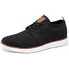 Bruno Marc Sneaker Oxford Uomo Traspirante, Memory Foam,Nero,43.5