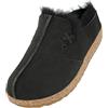 HAFLINGER Zoccolo in pelle di agnello Saskatchewan Felt Slipper Slipper Nero, 41