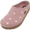 HAFLINGER Grizzly Cuoricini pantofola in sughero palissandro, taglia 42