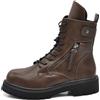 IF FASHION Stivali Stivaletti Anfibi Scarpe da Donna Con Platform Zip Cerniera MP731 t.moro N.38