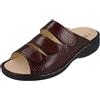 Finn Comfort Hellas - Ciabatte da donna in pelle laccata, colore: bordeaux