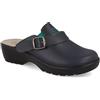 Fly Flot | Professional Certified, Zoccoli Sanitari Donna con Cinturino e Elastico Regolabile, Ciabatte con Tomaia e Sottopiede in Evopell, Blu, 40