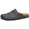 Lico, Bioline Clog Style, pantofole da uomo, grigio/marrone., 44 EU