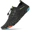 SAGUARO Scarpe da Immersione Donna Uomo Rapida Asciugatura Slittata Scarpette da Acqua per Nuoto Piscina Spiaggia Surf Grafite 40 EU