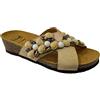 Dr. Scholl's Scholl PALAU CROSS BEIGE MULTI CIABATTA DONNA PIETRE (numeric_38)