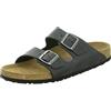Birkenstock 752483 Arizona SFB black, Oiled Leather PIANELLE Uomo, Black EU 44