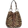 Superflybags Borsa Secchiello a Mano In Vera Pelle CHIOGGIA+Pelo Cavallino Made In Italy