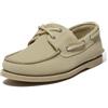 Timberland Scarpa da Barca Classica da Uomo Cucita a Mano con 3 Occhielli, Lt Camoscio Verde W Bei, 8 Wide