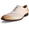 Allthemen Scarpe a Punta con Lacci Uomo Business Oxford in Pelle Elegante Classiche Derby Formale Bianco 40