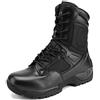 NORTIV 8 Uomo Stivali Militari da Lavoro Tattici da Uomo Escursionismo Pelle Anfibi Stivali da Combattimento,Size 46,Nero,Response