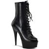 Pleaser DELIGHT-1020 Blk Leather/Blk UK 8 (EU 41)