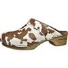 Sanita 1706199M-3, Zoccoli uomo, Multicolore (Brown cow 3), 41