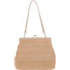 Generic Kiss Lock Shoulder Bag for Women Knitted Hobo Clutch Purses Vintage Tote Handbag Large Capacity for Travel Shopping Work Dating (Brown)