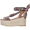 Liu Jo - Sandalo Zeppa Animalier art.SA6087TX133 ANIMALIER 38