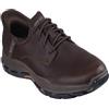 Skechers USA Men's Mocassini Garrett rispettati, Rosso/Marrone., 46 EU